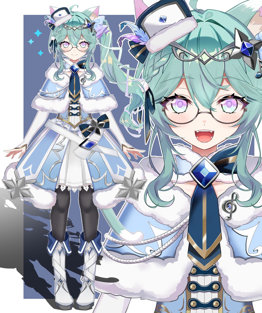 Vtuber立ち絵パーツ分けイラストを作成します デザインからパーツ分けまで行います！ イメージ4
