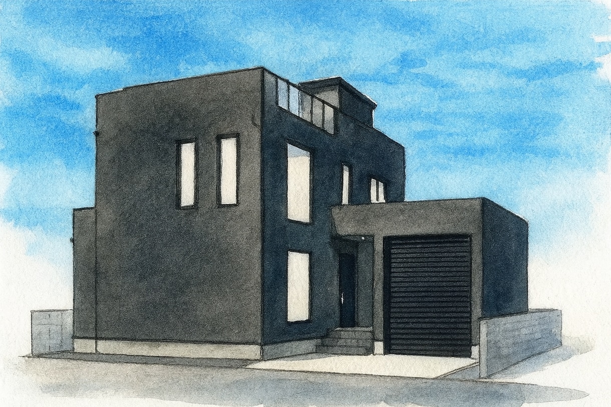 手描き風の温かみのある内外観パース1cut作ります 3DパースからPhotoshop・AIで手描き風に仕上げます イメージ4