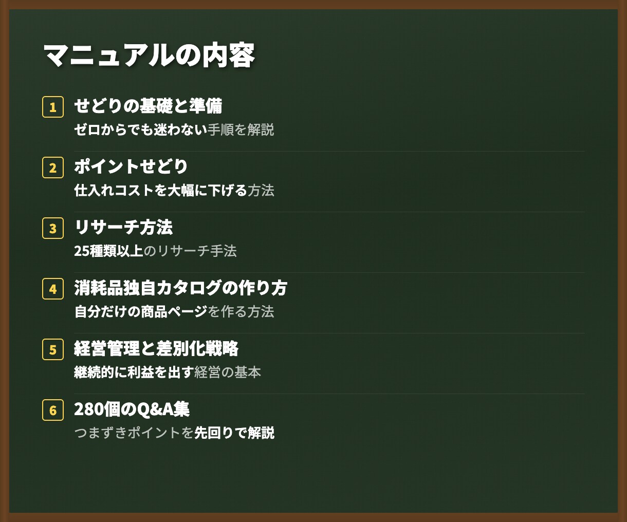 Amazon物販の0→1達成をサポートします マニュアル+1ヶ月質問し放題で独自カタログ作り イメージ3