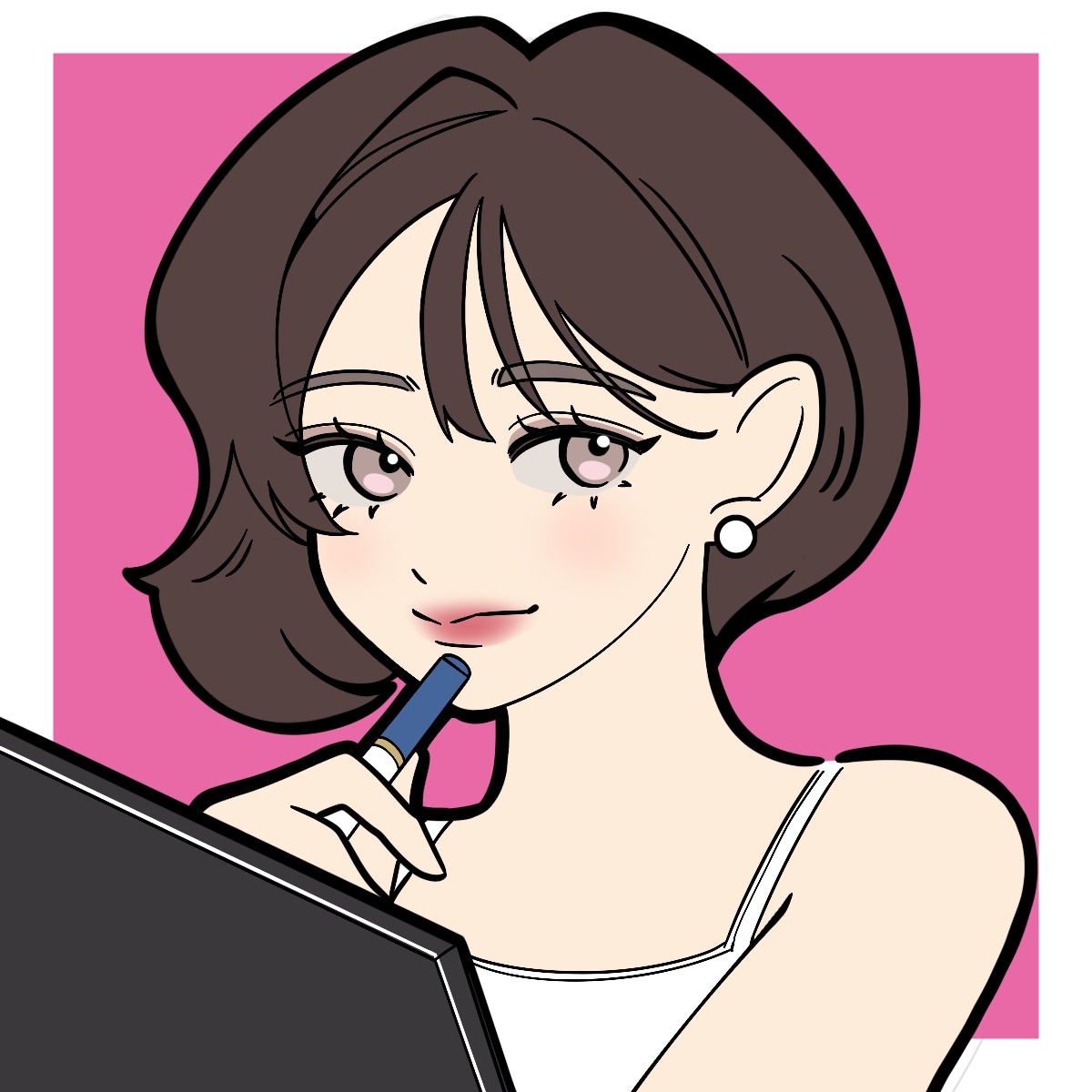 ポップなSNS用アイコン描きます 写真から描けます♡オリジナルで個性が輝くデフォルメ似顔絵 イメージ6