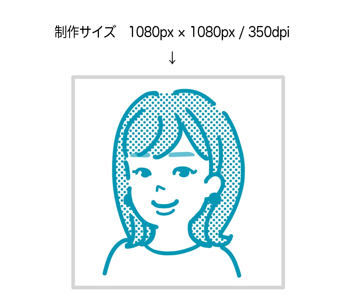 シンプルな線画でおしゃれな似顔絵制作します あなたを線と色で表現♪表情ちがいもご用意しております イメージ7