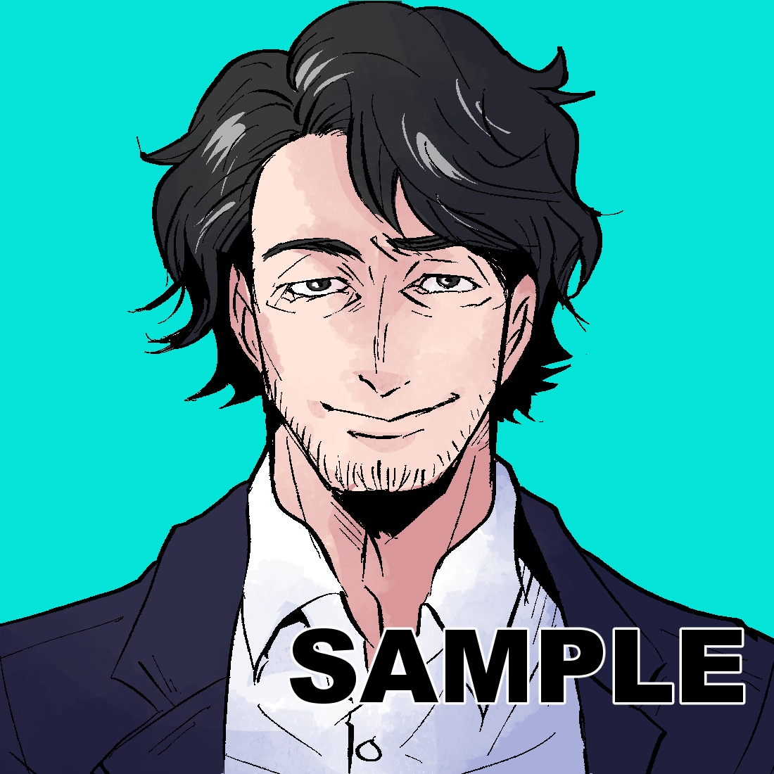 修正◎プロのイラストレーターが男前イラスト描きます 人とは違う周りと差別化出来るアメコミ風絵★似顔絵・名刺にも！ イメージ6
