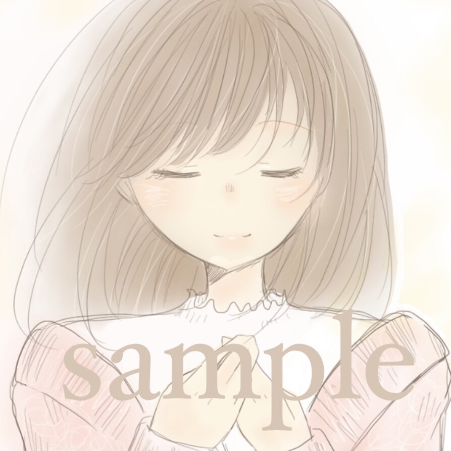 優しい女の子＊SNS用イラスト・アイコン描きます 商用利用可能！ブログやInstagramなどにも◎ イメージ6