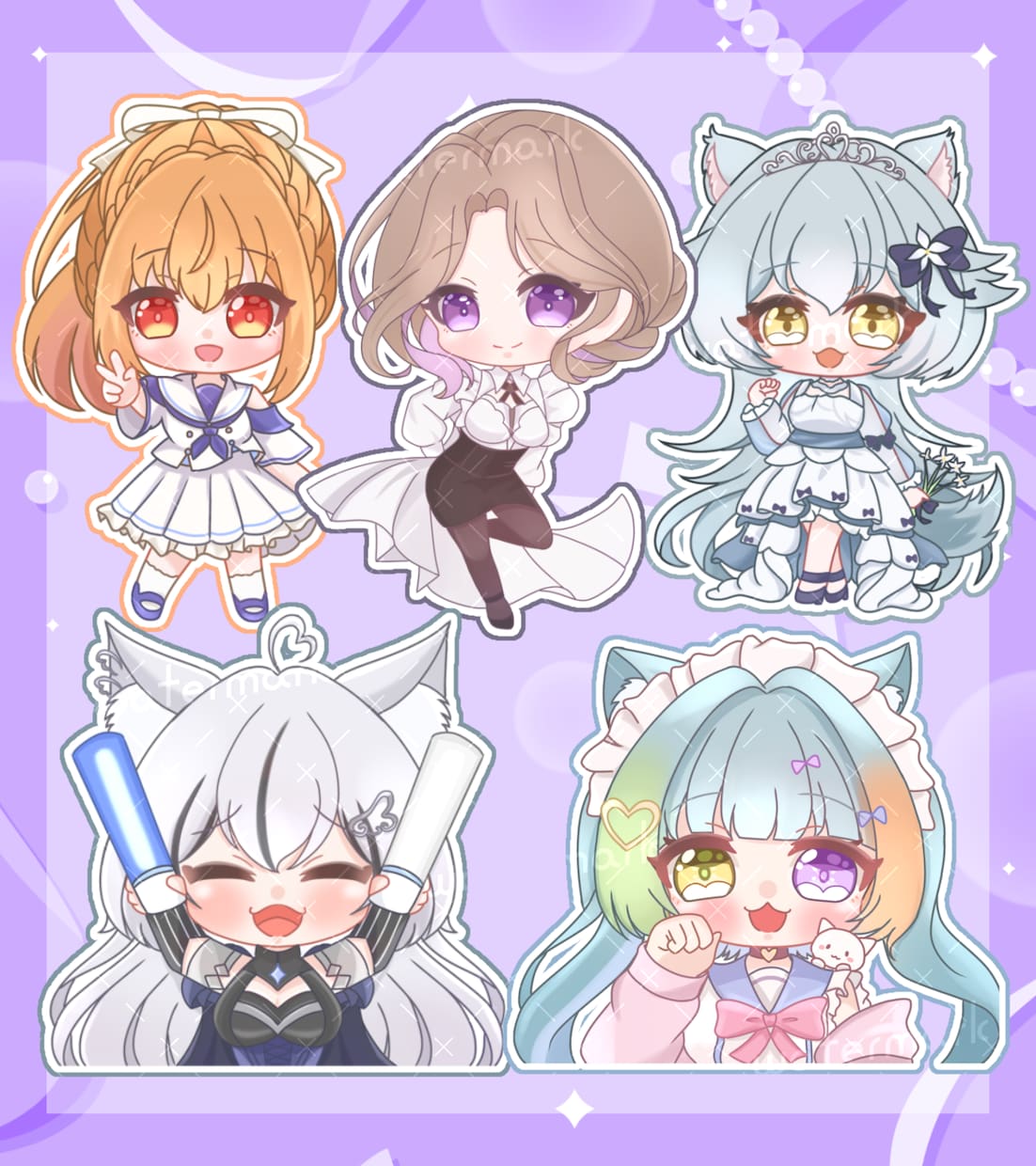 ちまっと可愛いミニキャラを制作致します 商用込みのお値段なので収益化のサービスにもご利用頂けます！ イメージ3