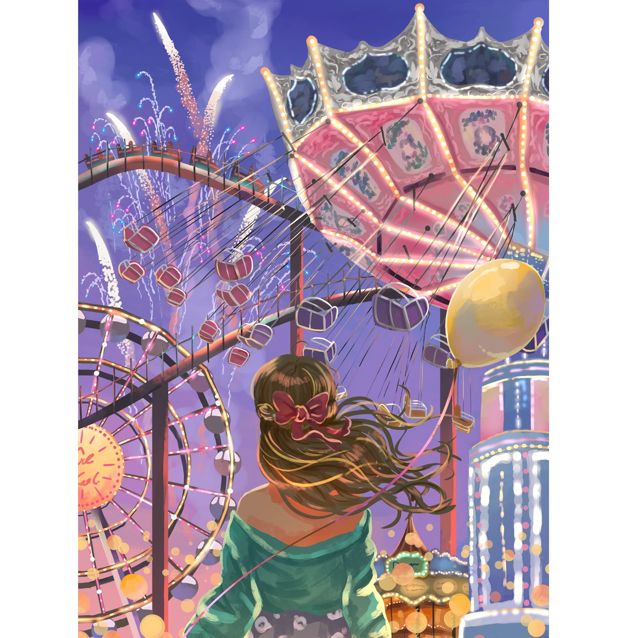 人物込の背景イラスト、1枚絵描きます 個性を出すあなただけの1枚！配信、書籍、グッズなどにも！ イメージ7
