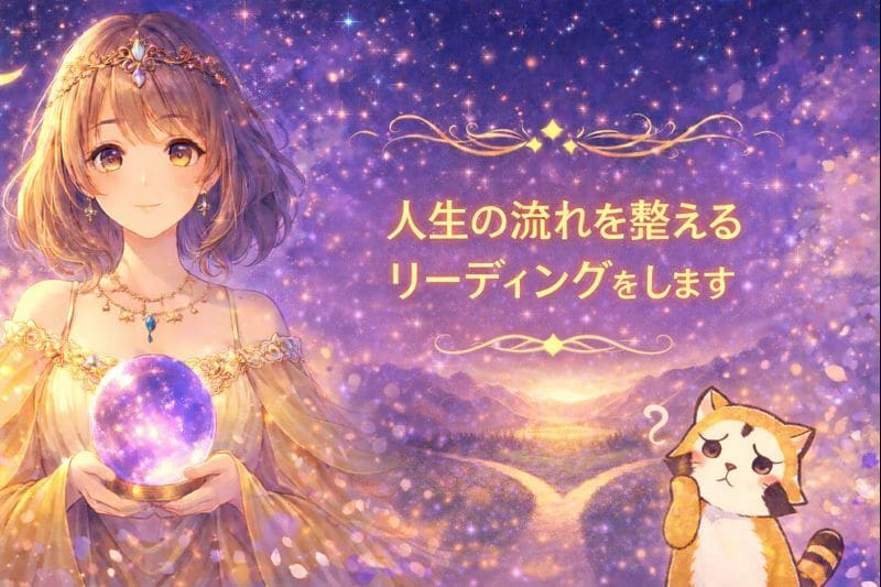 人生の流れを整えるリーディングをします 転機にいるあなたへ、今の流れと整え方を丁寧に読み解きます イメージ1