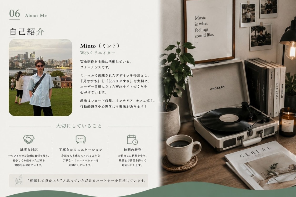 初めてでも安心。丁寧にWebサイトを制作します 相談しやすさ・話しやすさを大切に、丁寧に制作します！ イメージ6