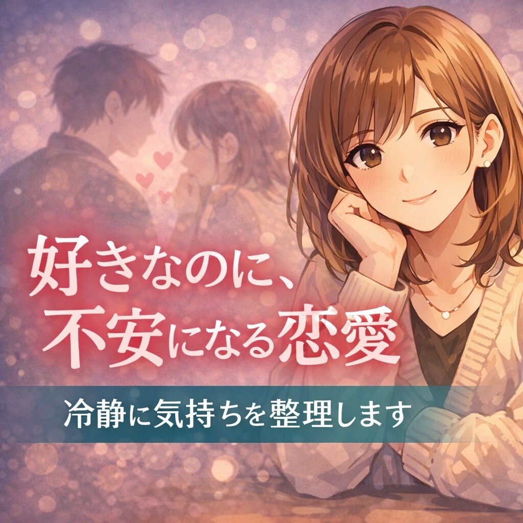 恋愛の不安を第三者目線で整理します 感情に振り回される前に、いまを整理しませんか イメージ1