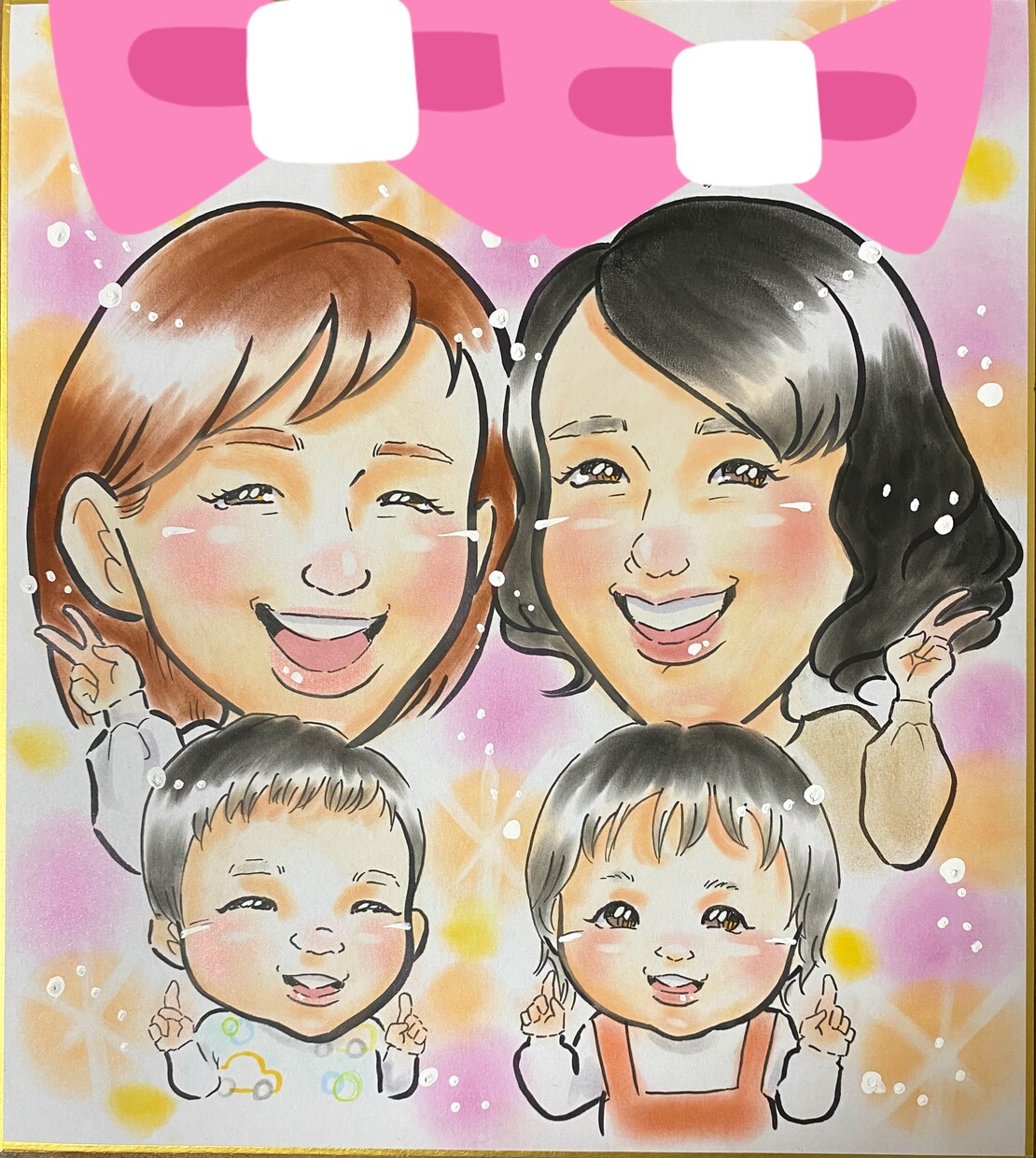 色紙版！似顔絵お描きします ⭐︎動きのある似顔絵をお届け⭐︎プレゼントにいかがでしょうか イメージ3