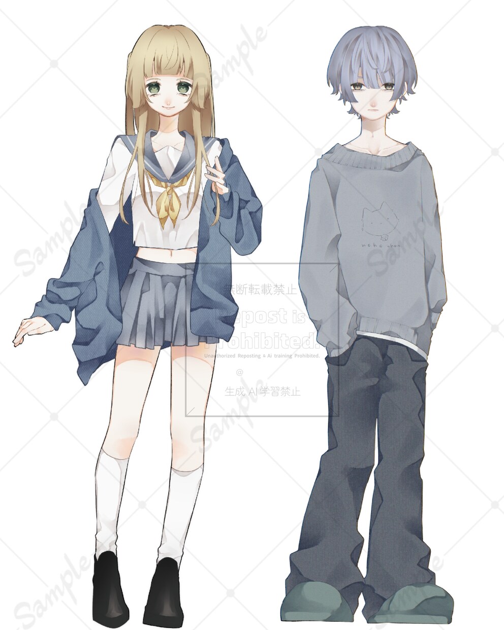 納期1週間~｜等身イラスト承ります 全身イラストのご依頼を承ります。実績有り イメージ4
