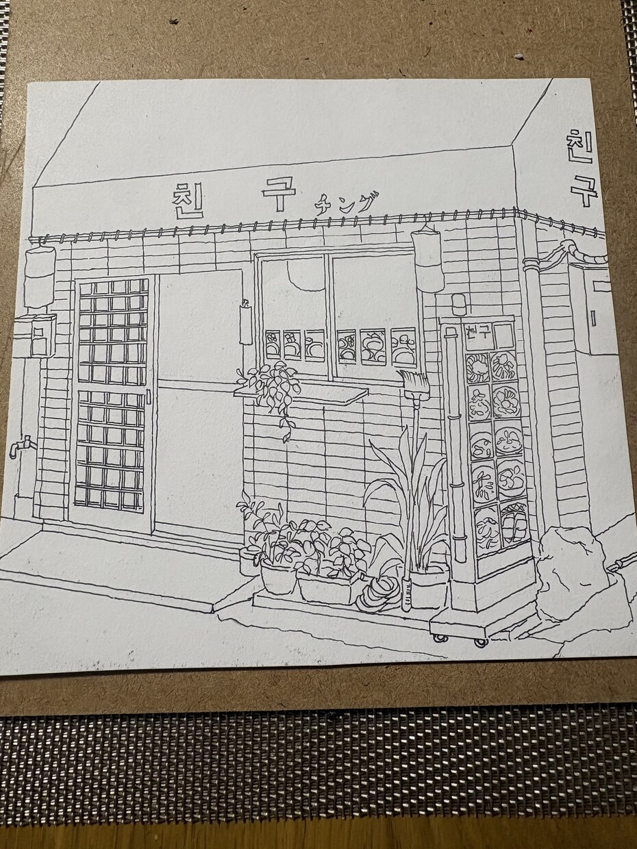 大切なお店やお家を手描きの絵にします 写真から温かみのある一枚を描きます イメージ8