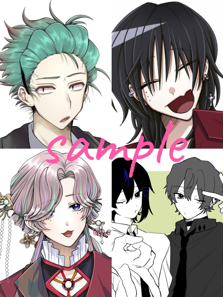 夢絵･ミニキャラ･アイコン･立ち絵描きます できる限りご要望に沿って作成させていただきます！ イメージ2