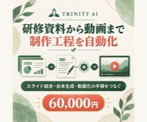 研修資料から動画までの自動化を支援します スライド結合・台本生成・動画化の手順をつなぐ イメージ1