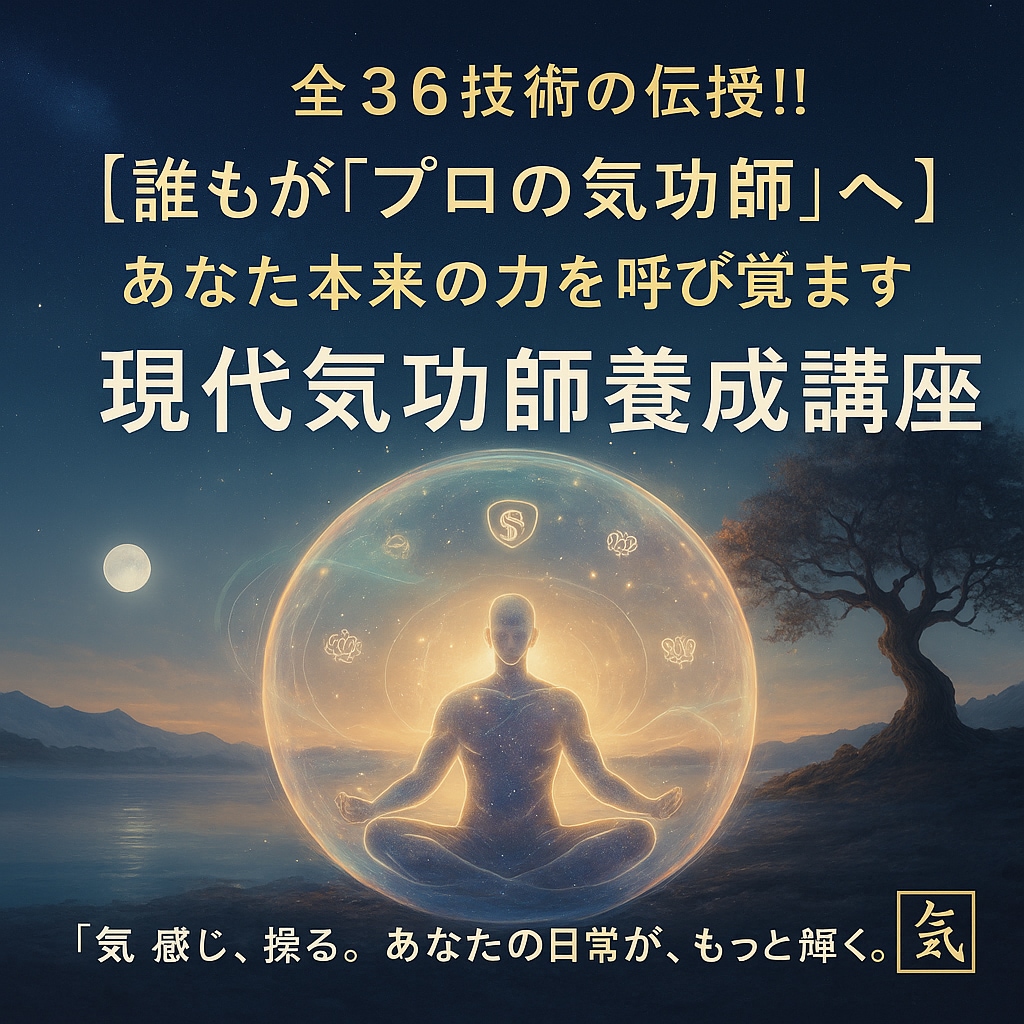 日常に“気”を取り戻す 現代気功の講座を学べます 心をほどき、気を整えるひととき。忙しさに、静けさの調律を。 イメージ2