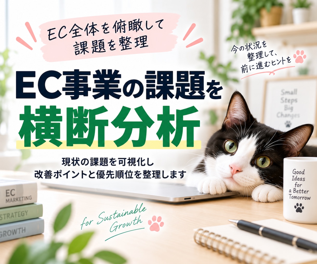ECサイトの課題を横断的に分析し改善案を提案します EC・集客・CRMまで横断して改善ポイントを整理 イメージ1