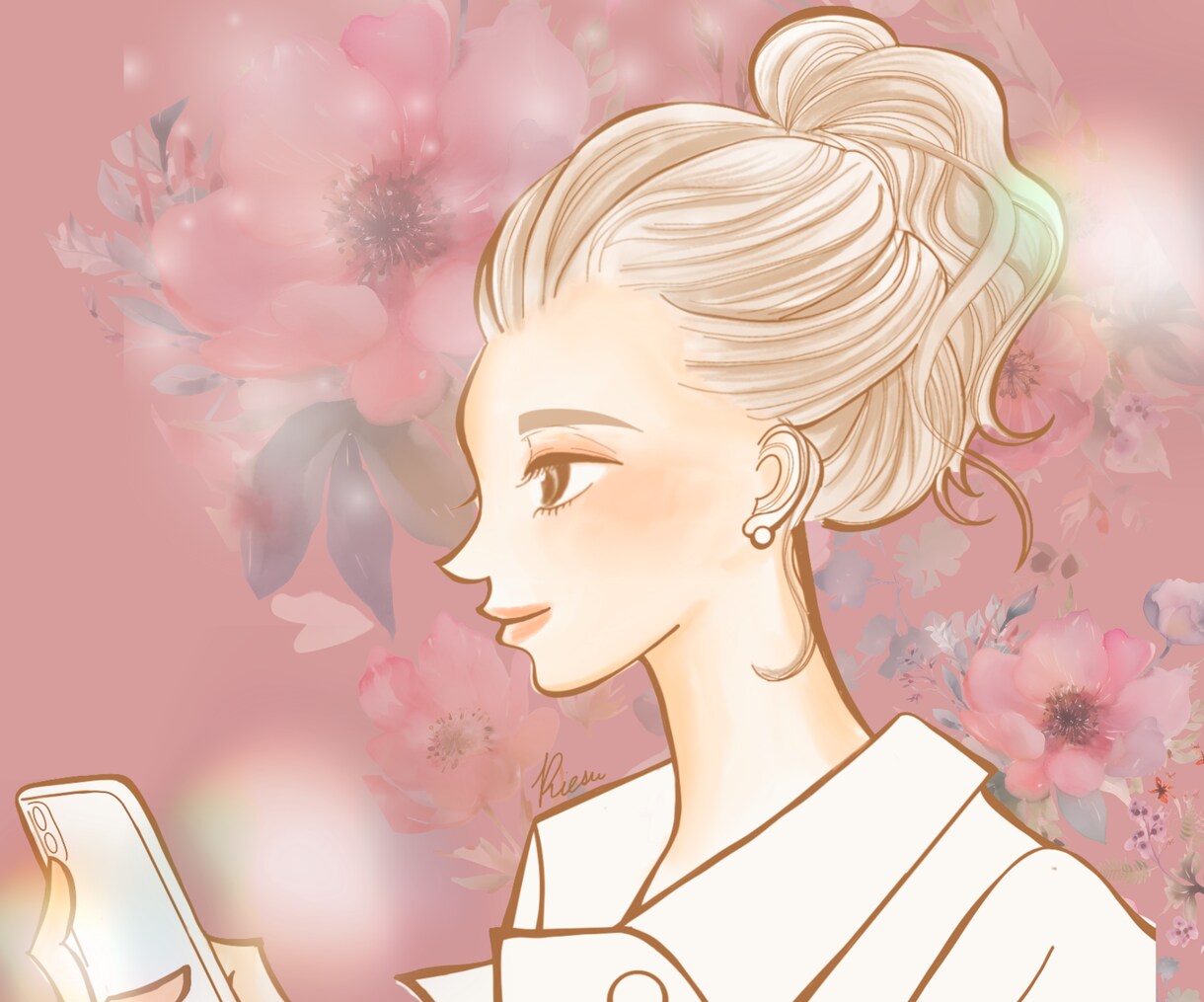 大人女性向けの世界観作りのイラスト制作をします 個人事業主様の雰囲気作りのイラスト×デザインをご提案します イメージ2