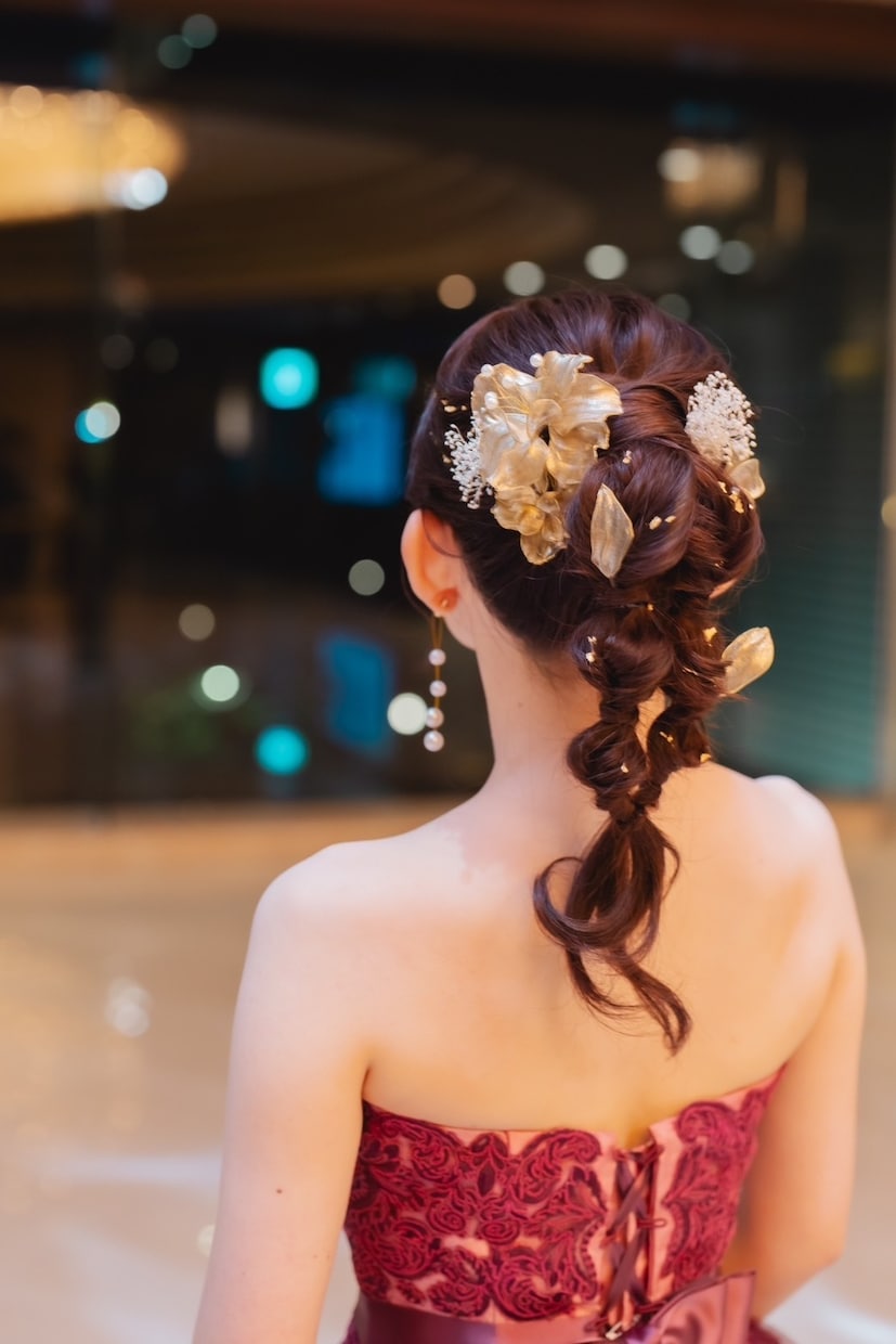 ブライダルアクセサリーやヘッドドレス制作します ドレスに合わせた透明感のある髪飾りやピアスのオーダー制作 イメージ7