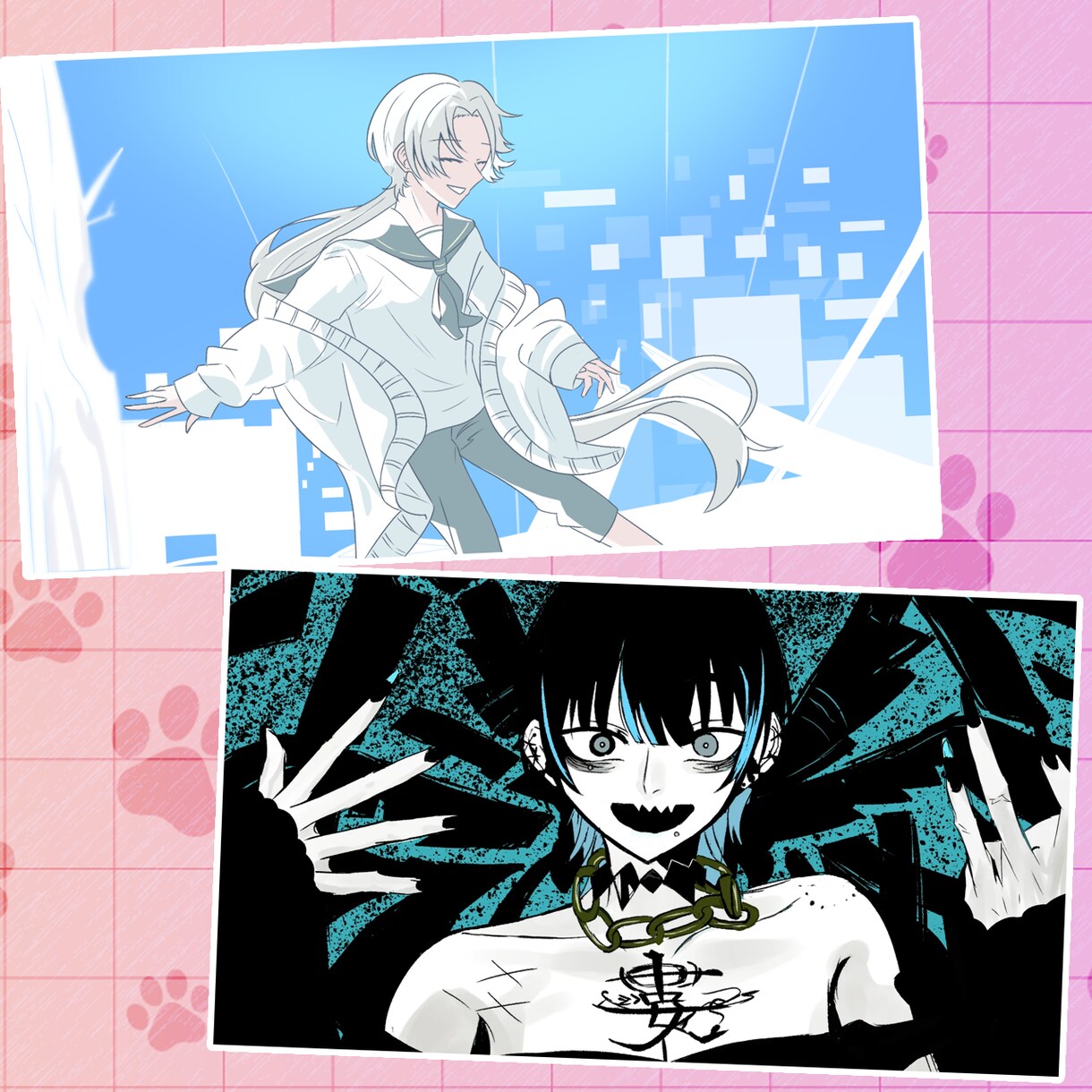 歌ってみた等の等身キャラ描きます かっこいい～可愛いまで！！なんでもお任せください！！ イメージ3