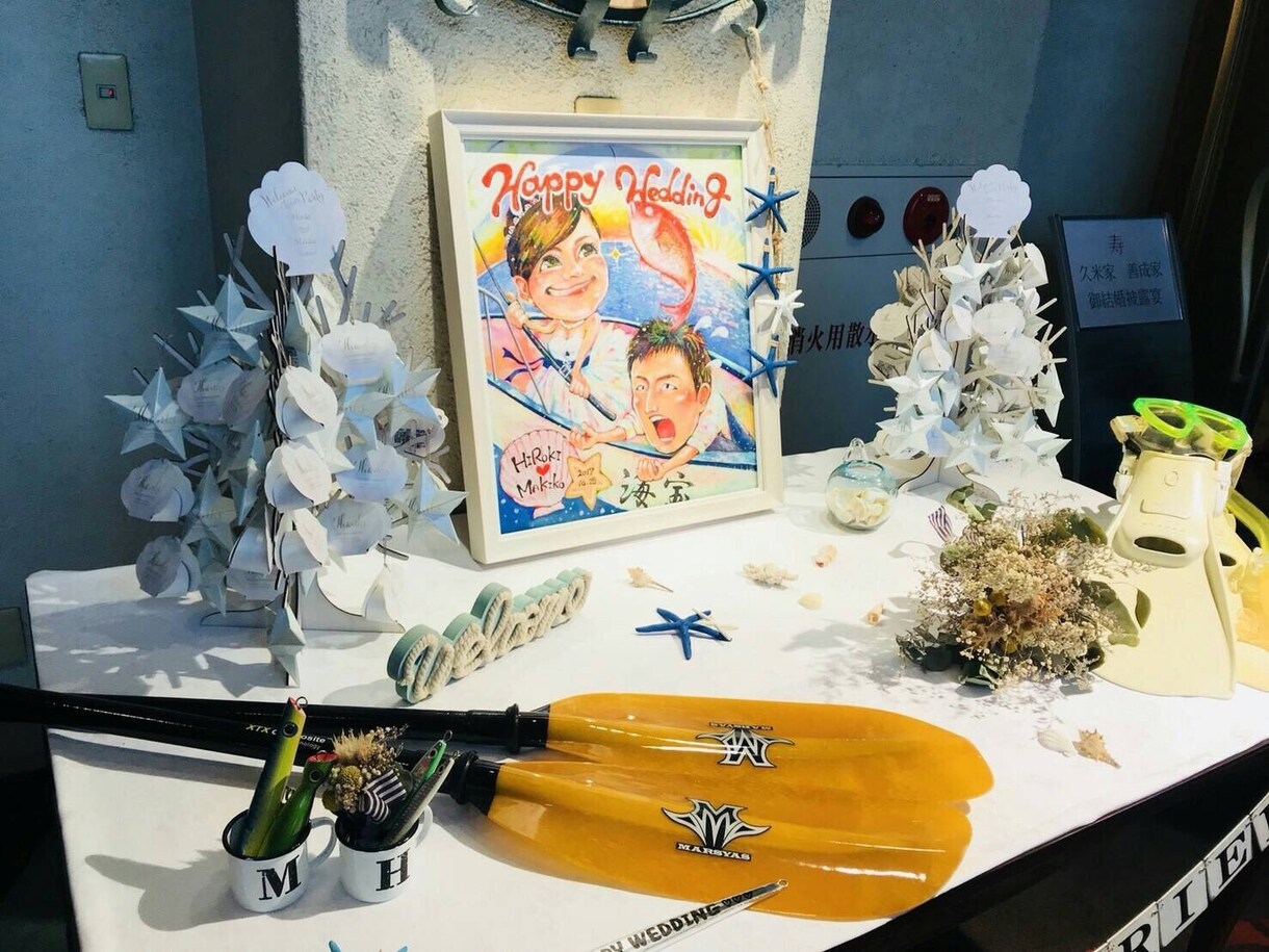 アクリル絵の具で似顔絵お描きします ウェルカムボード、お祝い品などにどうぞ イメージ10