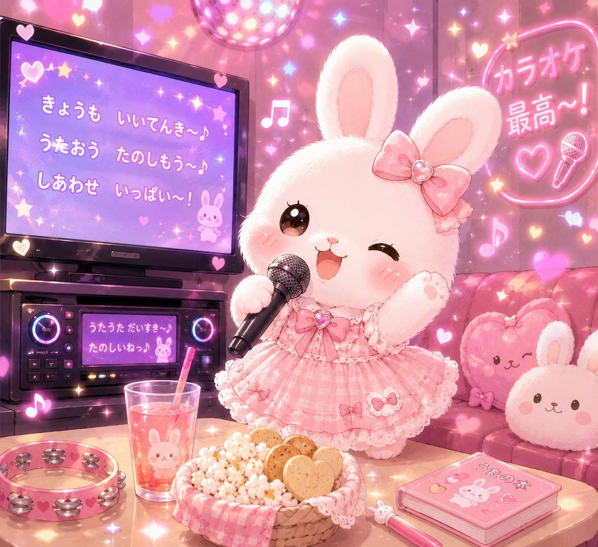 うさぎとオンラインカラオケ♫楽しいを時間提供します 溜まったストレスをスカッと解決‼️苦手な方も大歓迎✨ イメージ1