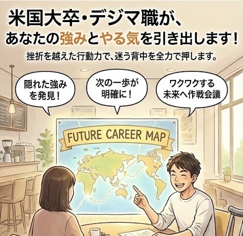 米国大卒・自己肯定感高めがあなたの強み引き出します 3度の手術・挫折を越えた行動力で、迷う背中を全力で押します イメージ1