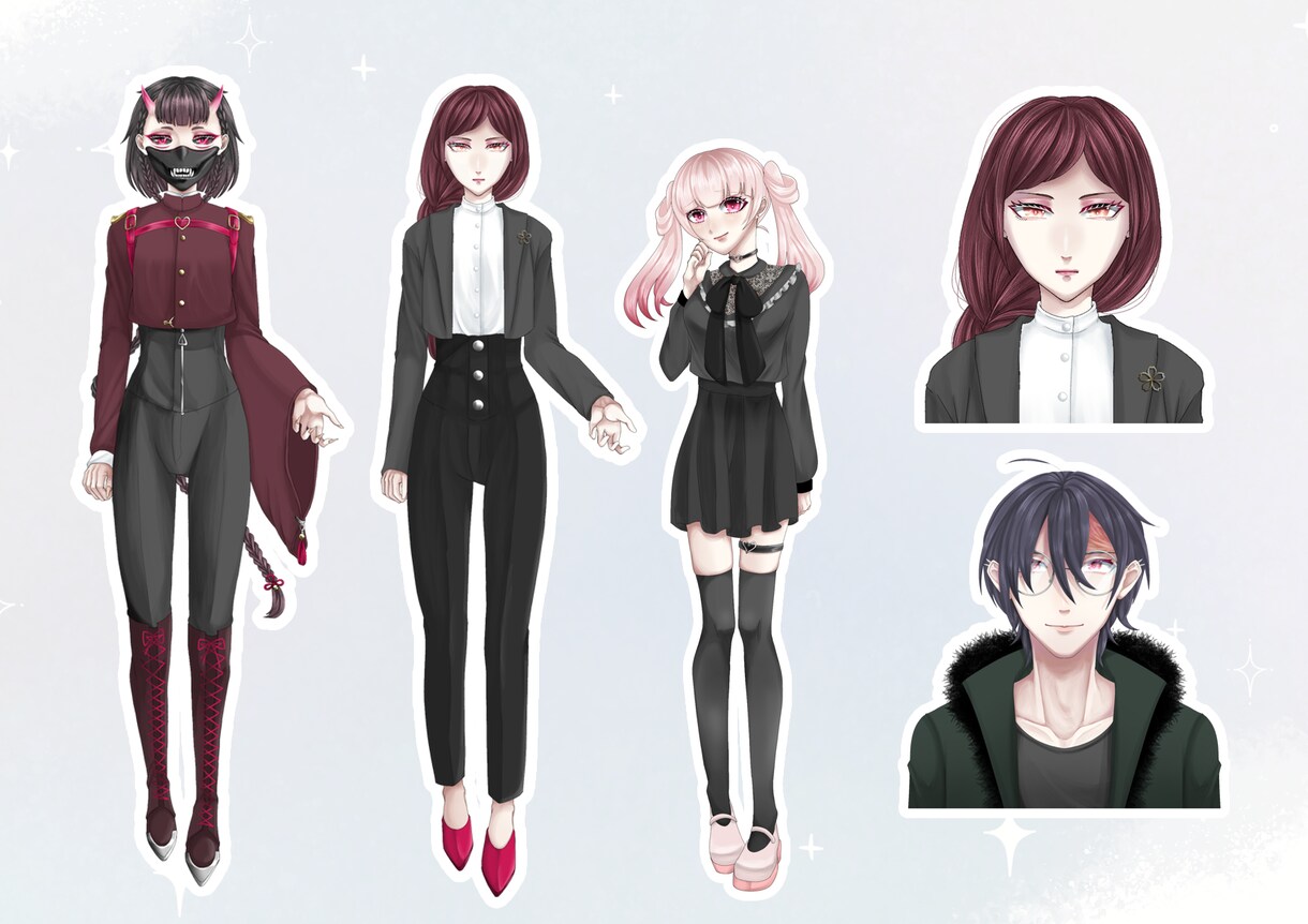 割引あり！TRPGなどに使える立ち絵を作成します 最初の3人のみ商用利用半額！＆オプション多数！ イメージ5