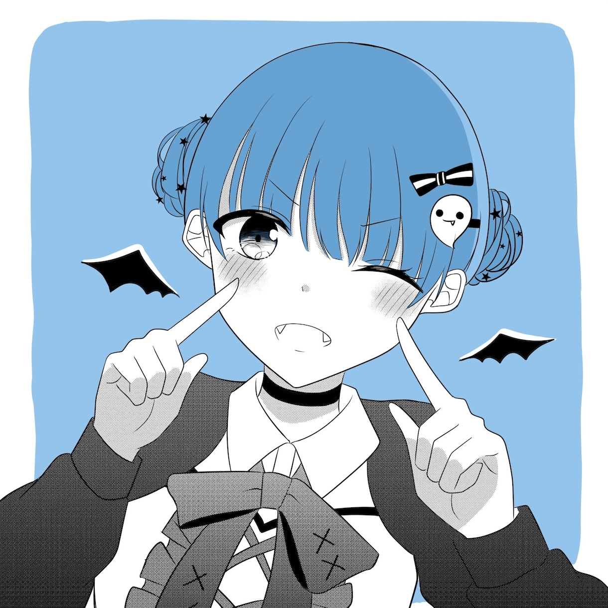 キラッとかわいい透明感のあるアイコン描きます 安心・迅速・丁寧なかわいいアイコンイラスト イメージ2