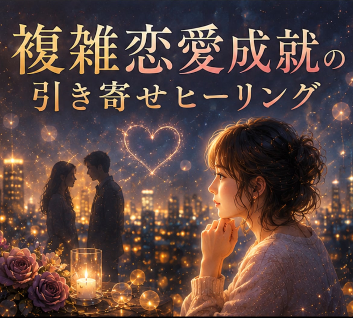 どんな複雑恋愛も近道成就ヒーリングで叶えます 人に言えない複雑恋愛を、彼独占な毎日へ大逆転♡ イメージ1