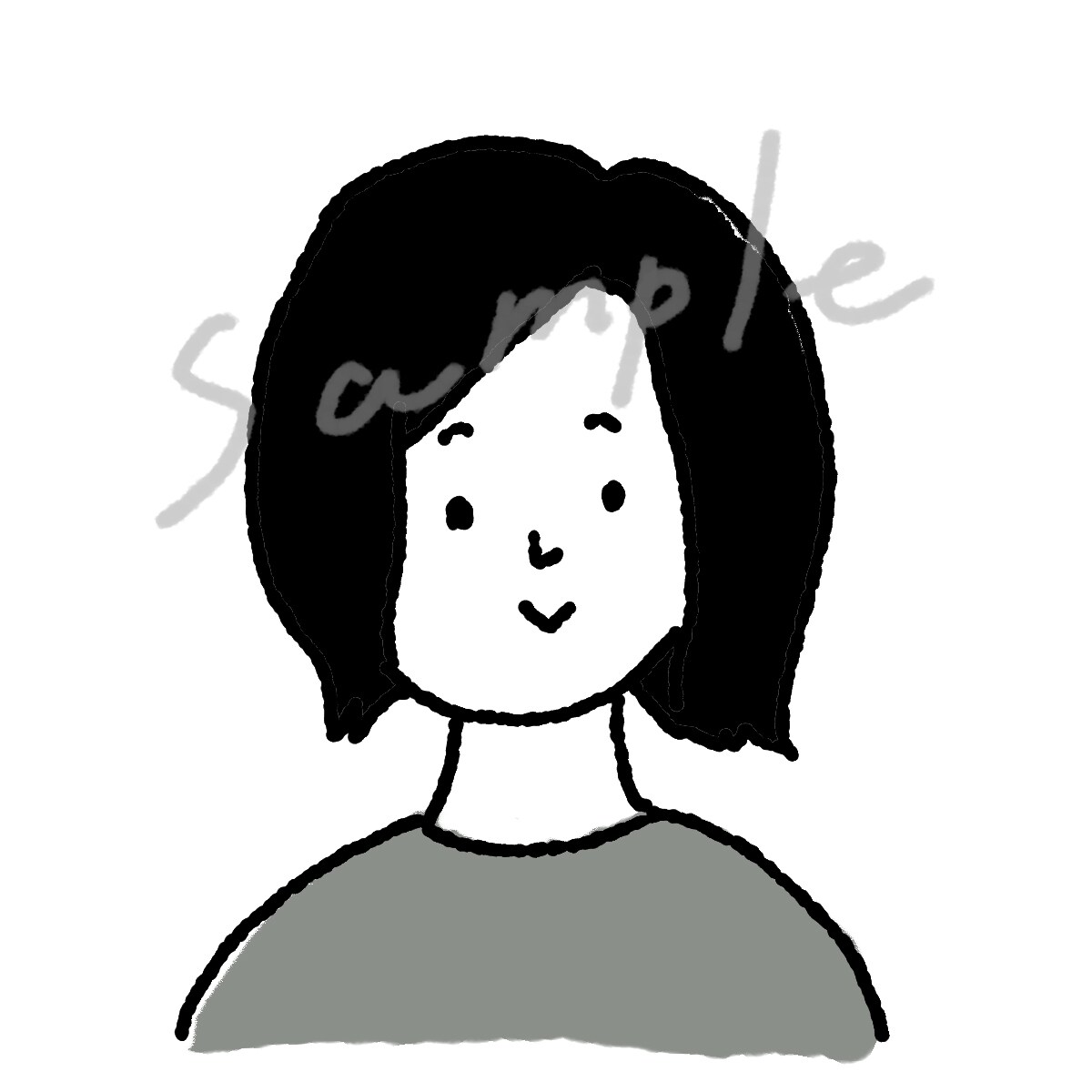 ゆるい似顔絵アイコン描きます SNSや名刺の使用にぴったり。商用利用可能◎ イメージ5