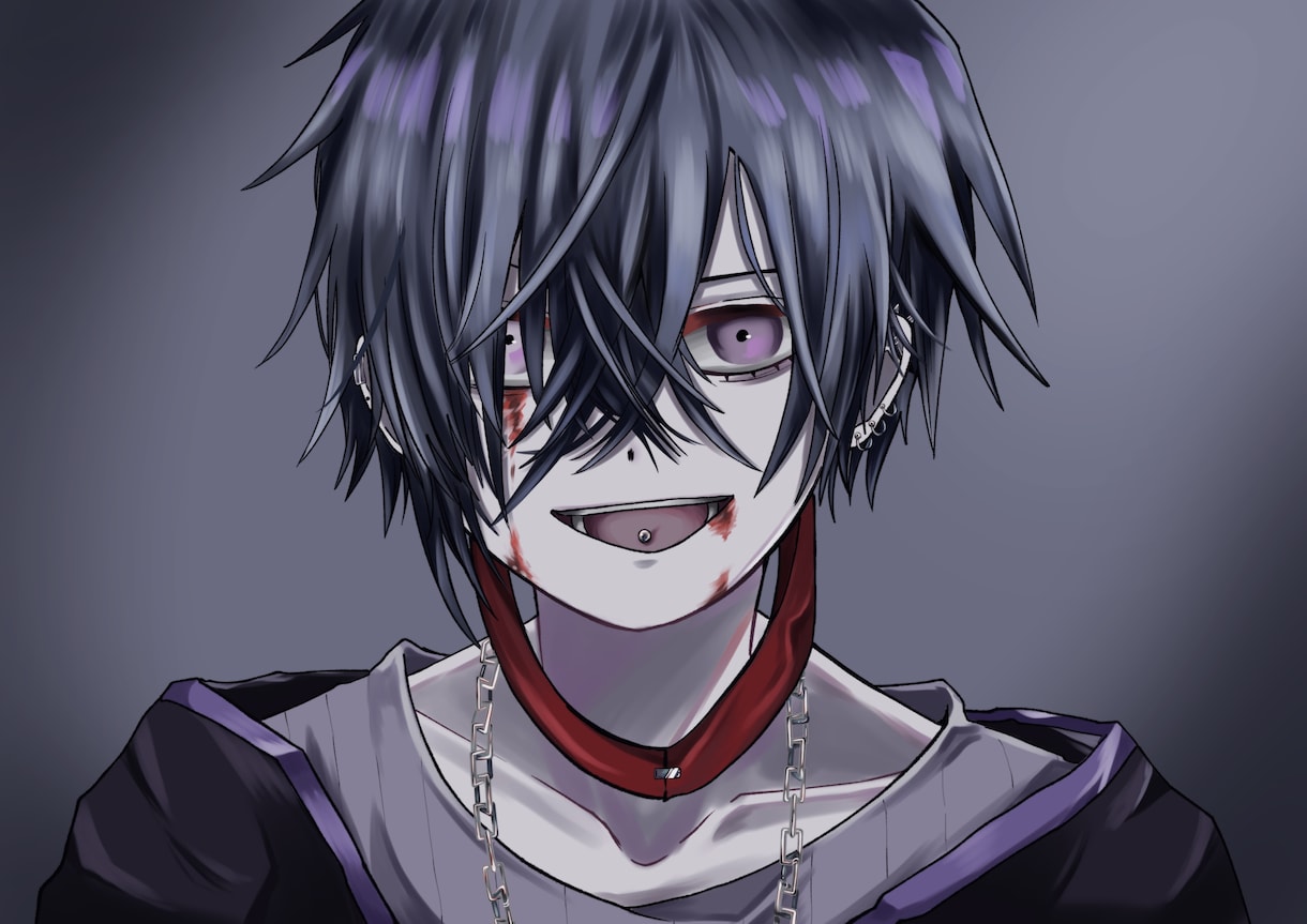 MVやサムネに使えるイラストご提供致します ダークな世界観や細かい表現が得意! イメージ1