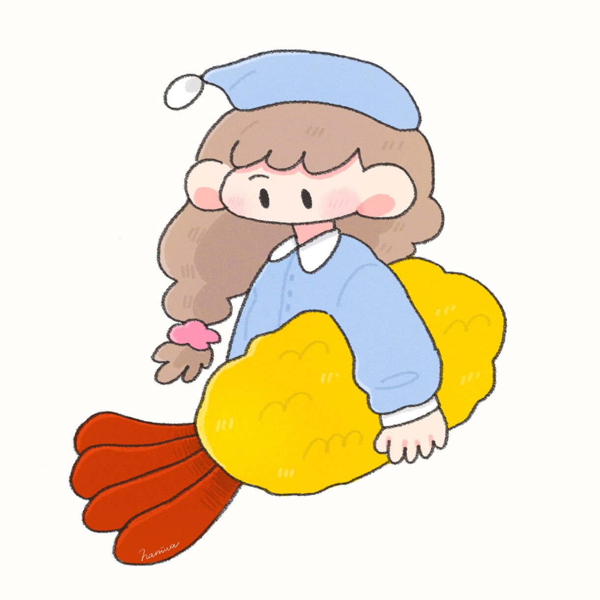 ゆるかわいいオリジナルイラスト描きます アナログ風イラスト*アイコンやグッズなどに！ イメージ3