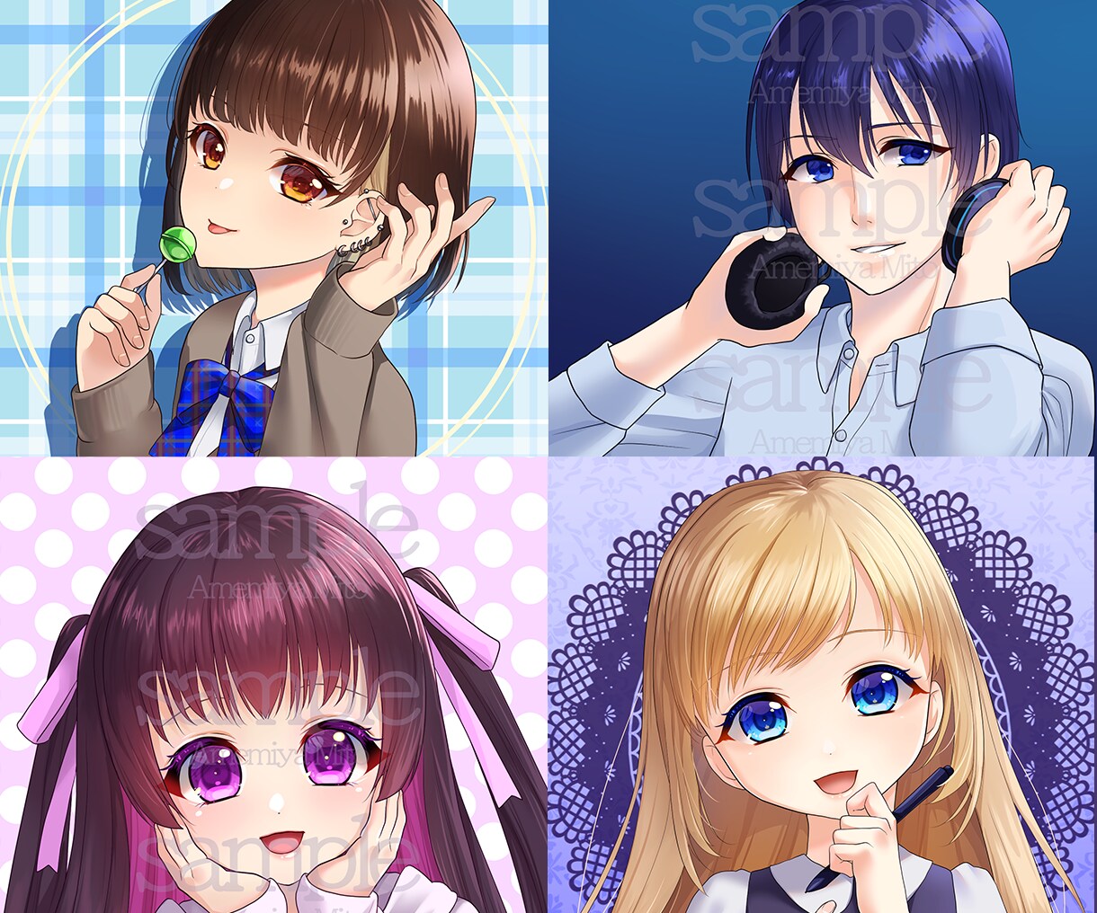 可愛いアニメ調のアイコン描きます ファンタジーや儚いイラスト✨目力のある可愛い絵✨ イメージ1