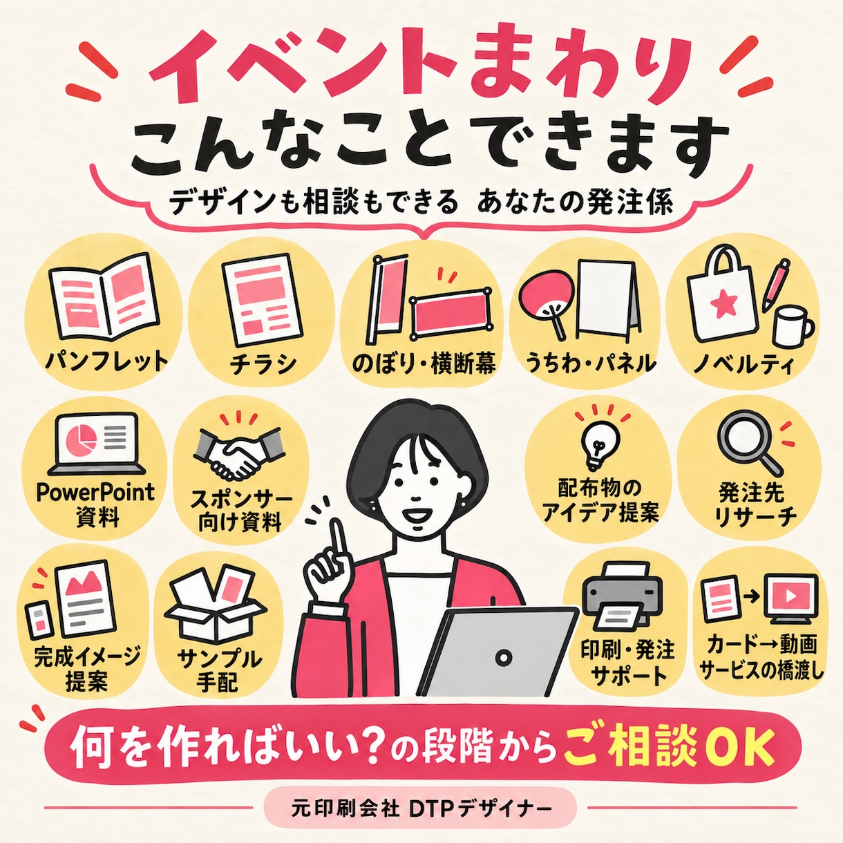 デザインも相談もできる「あなたの発注係」になります ☆面倒なリサーチから発注まで、一緒に走ります！ イメージ2