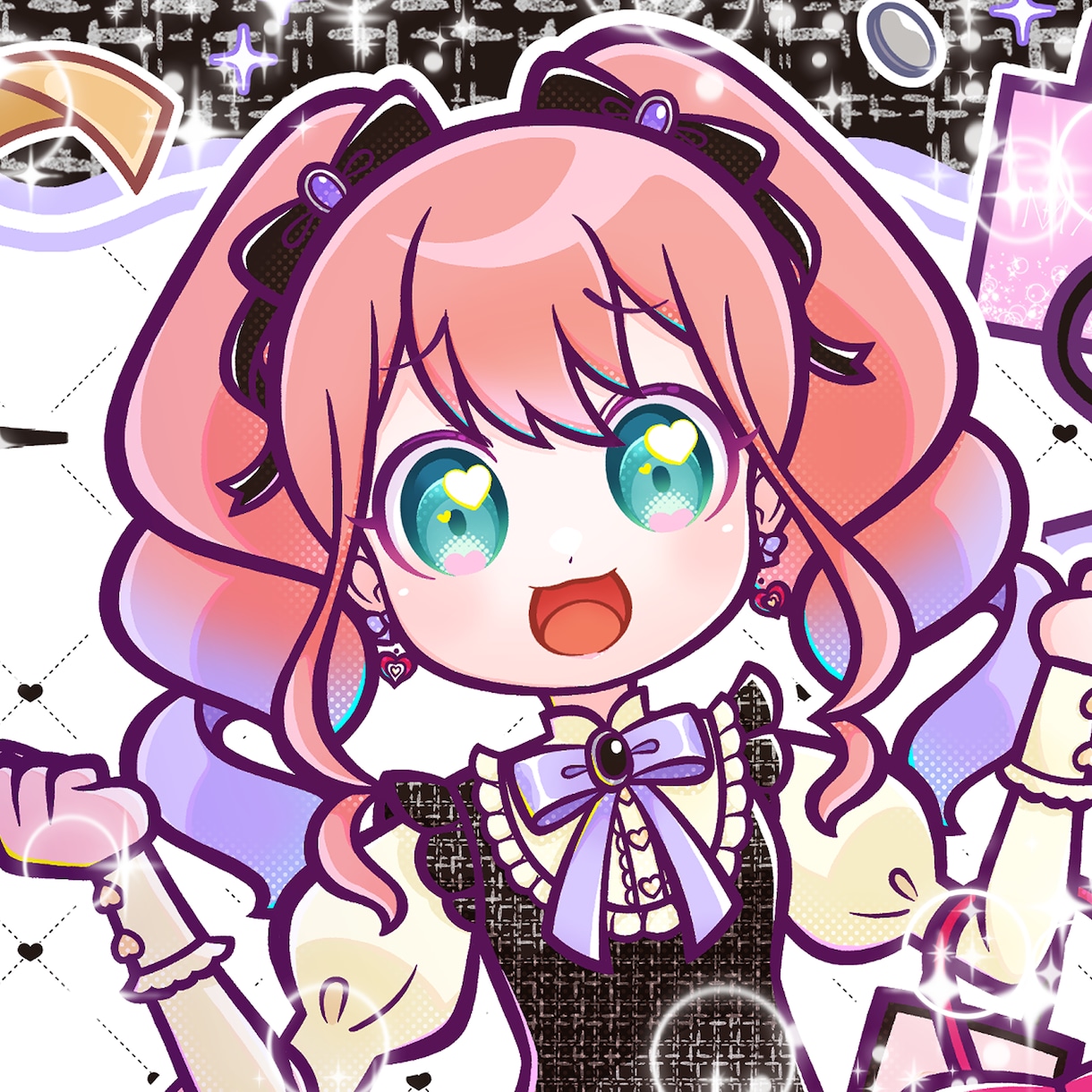 ポップで元気!!キャラクターイラストを描きます アイコンからキービジュアルまで対応できます イメージ1