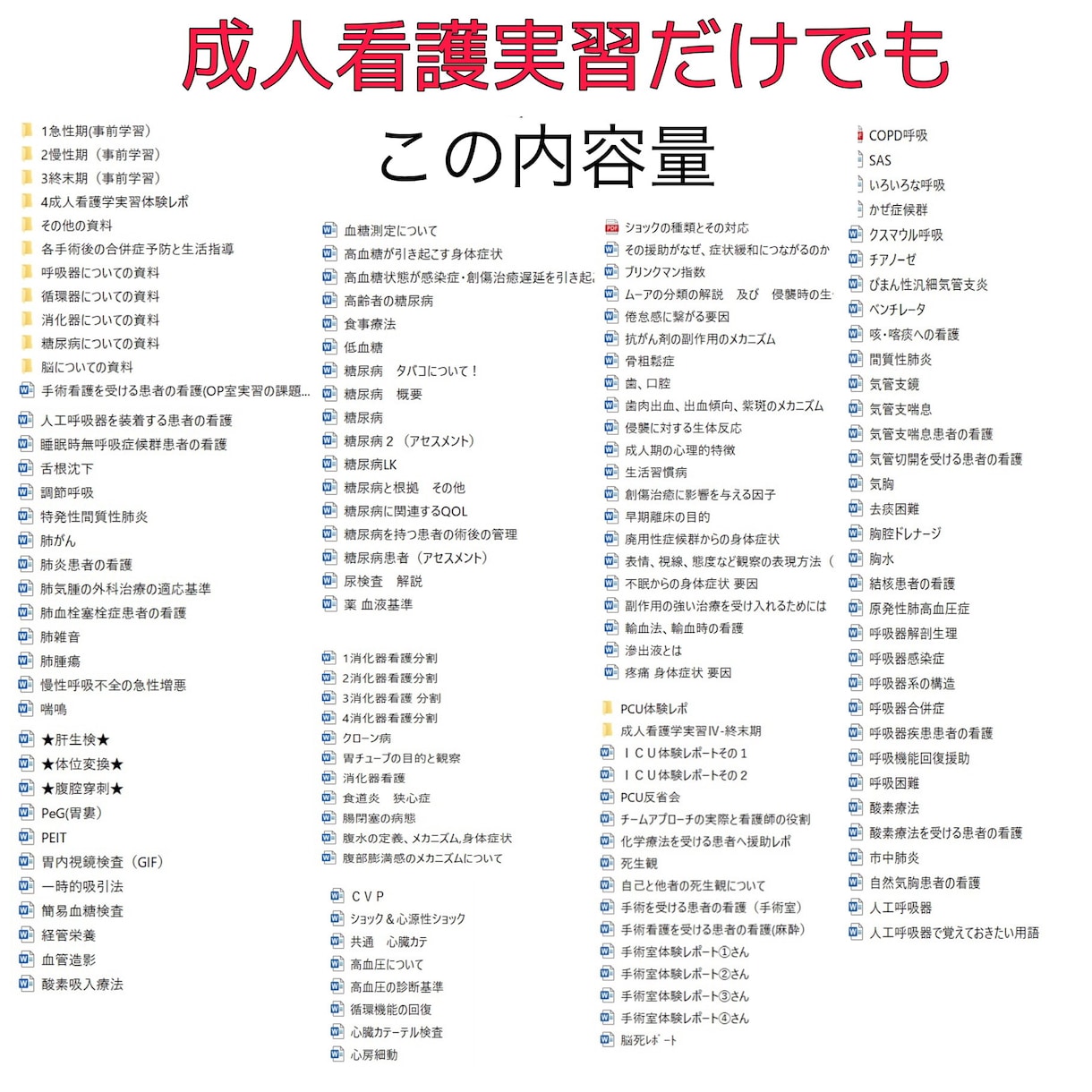 看護実習の課題、この資料あればすぐ終わります 看護実習 看護過程 看護計画 関連図 アセスメント 事前課題 イメージ2