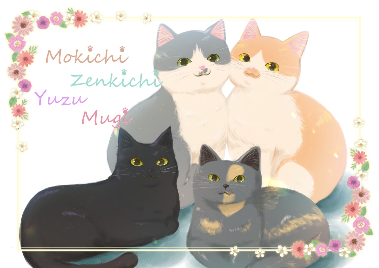 ペットの絵（絵柄自由）描きます 大切なペットの思い出を絵と共に残したい方！ イメージ1