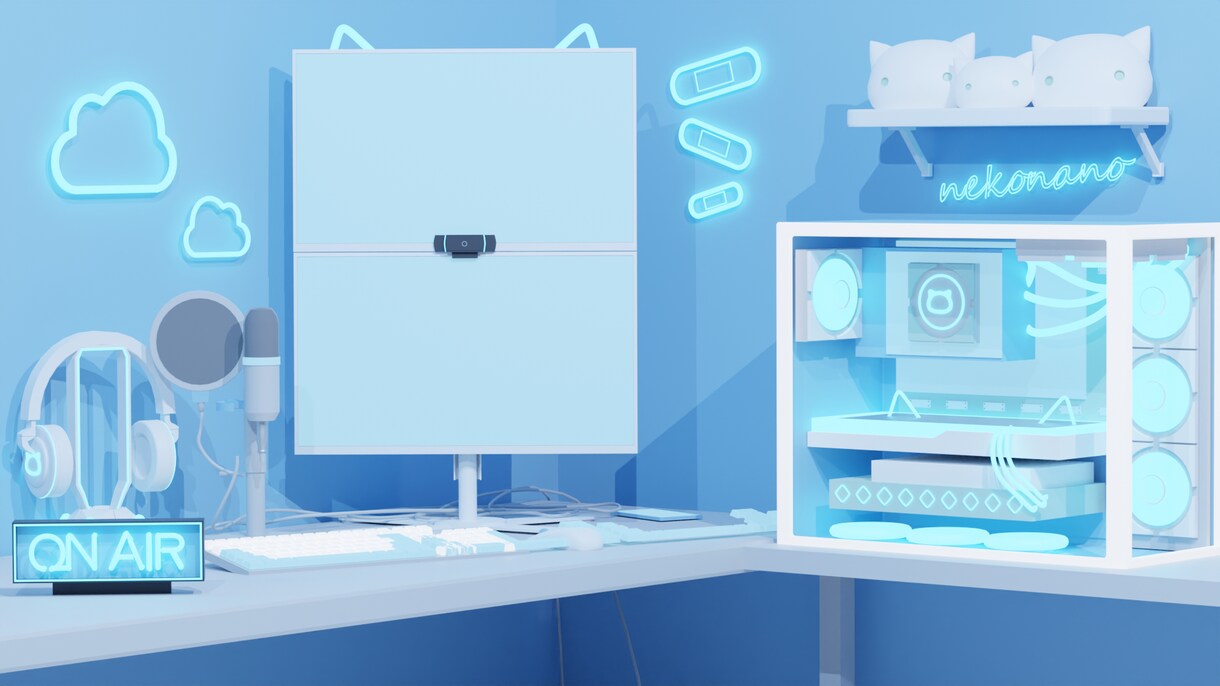Vtuber向けの配信背景をCGで制作します 画角を変えたショットやアニメーション対応も可能です イメージ5