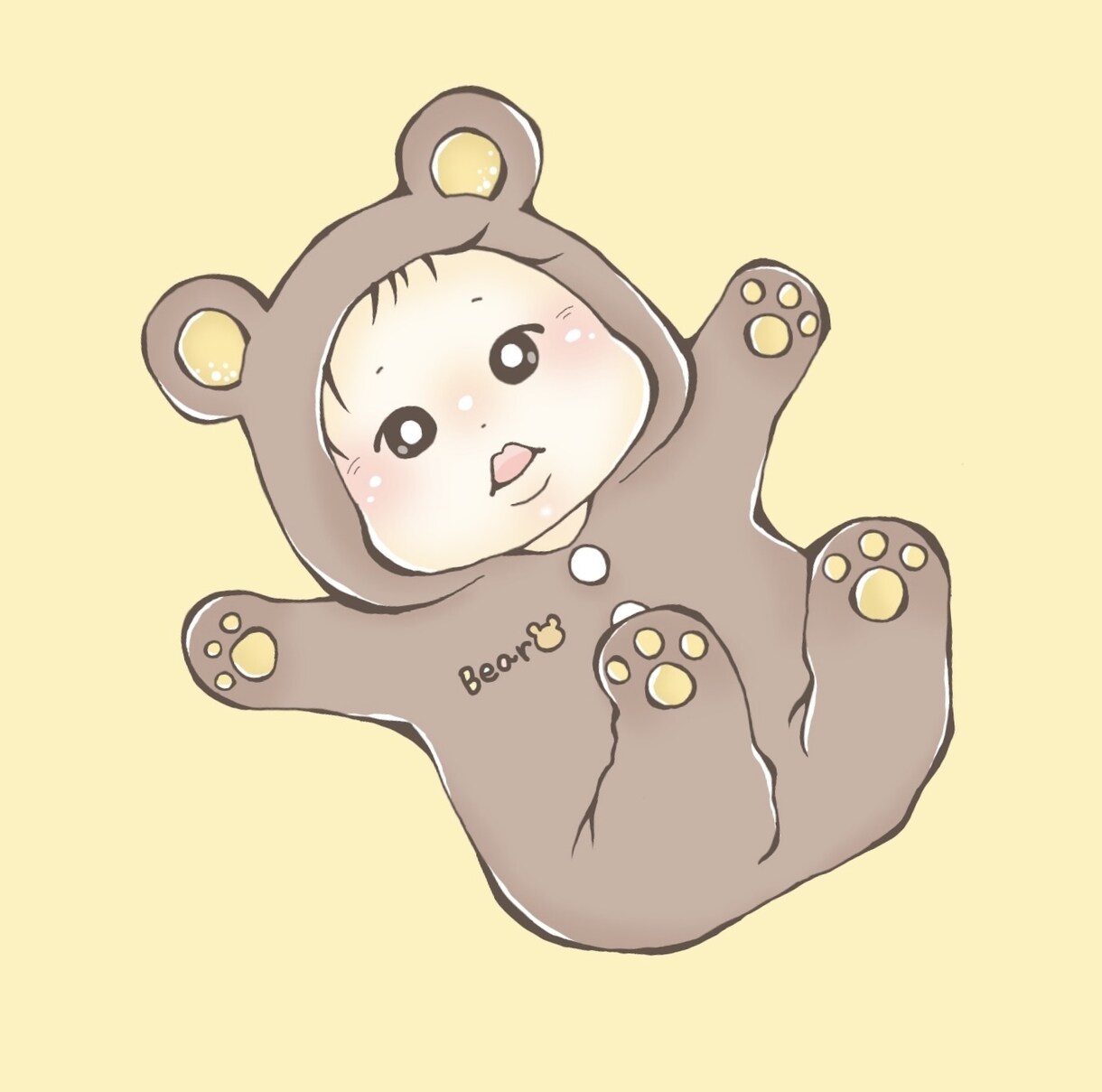 赤ちゃんのイラストアイコンを作成させていただきます 写真を元に、SNS等で使いやすいアイコンをお作りします！ イメージ1