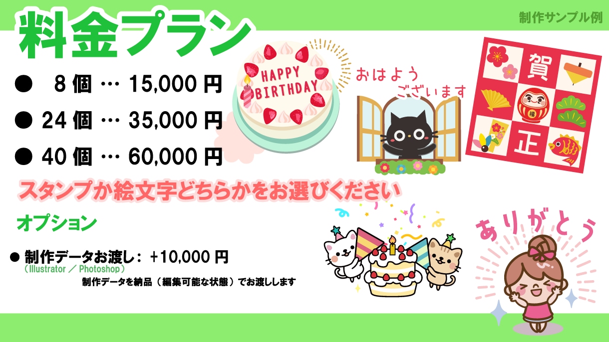 LINEスタンプ・LINE絵文字制作します 実績多数！メイン画像・タブ画像込みでお渡し！ イメージ2