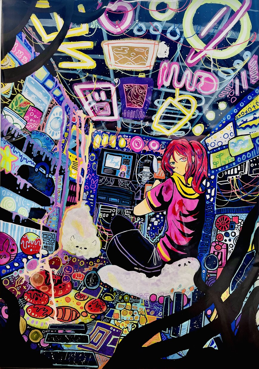 ゼンタングル風イラスト制作します 見てて飽きない細かめアートイラスト イメージ5
