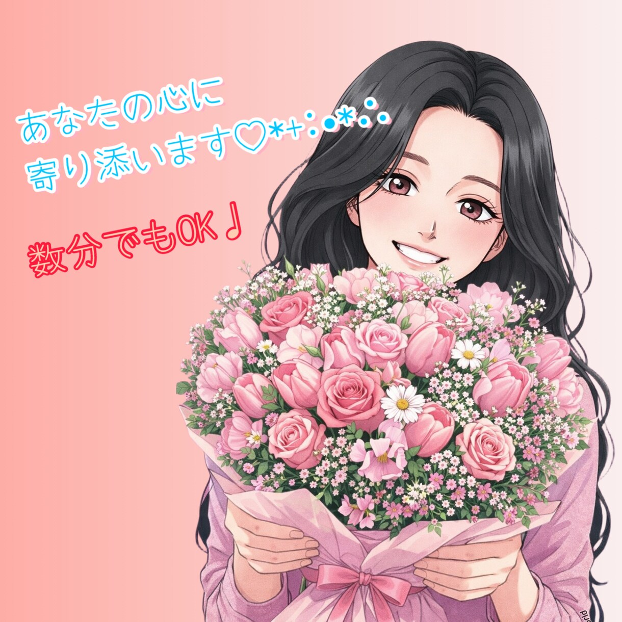 雑談から真面目な悩みまであなたの心に寄り添います 辛いとき、寂しいとき、暇なときどんな時でもお気軽にどうぞ♪ イメージ1
