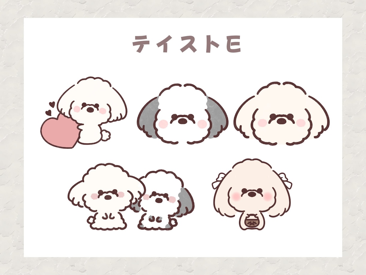 ゆるっと可愛いミニキャラ作成します イメージに合わせて 様々なテイストで対応します！♡ イメージ6