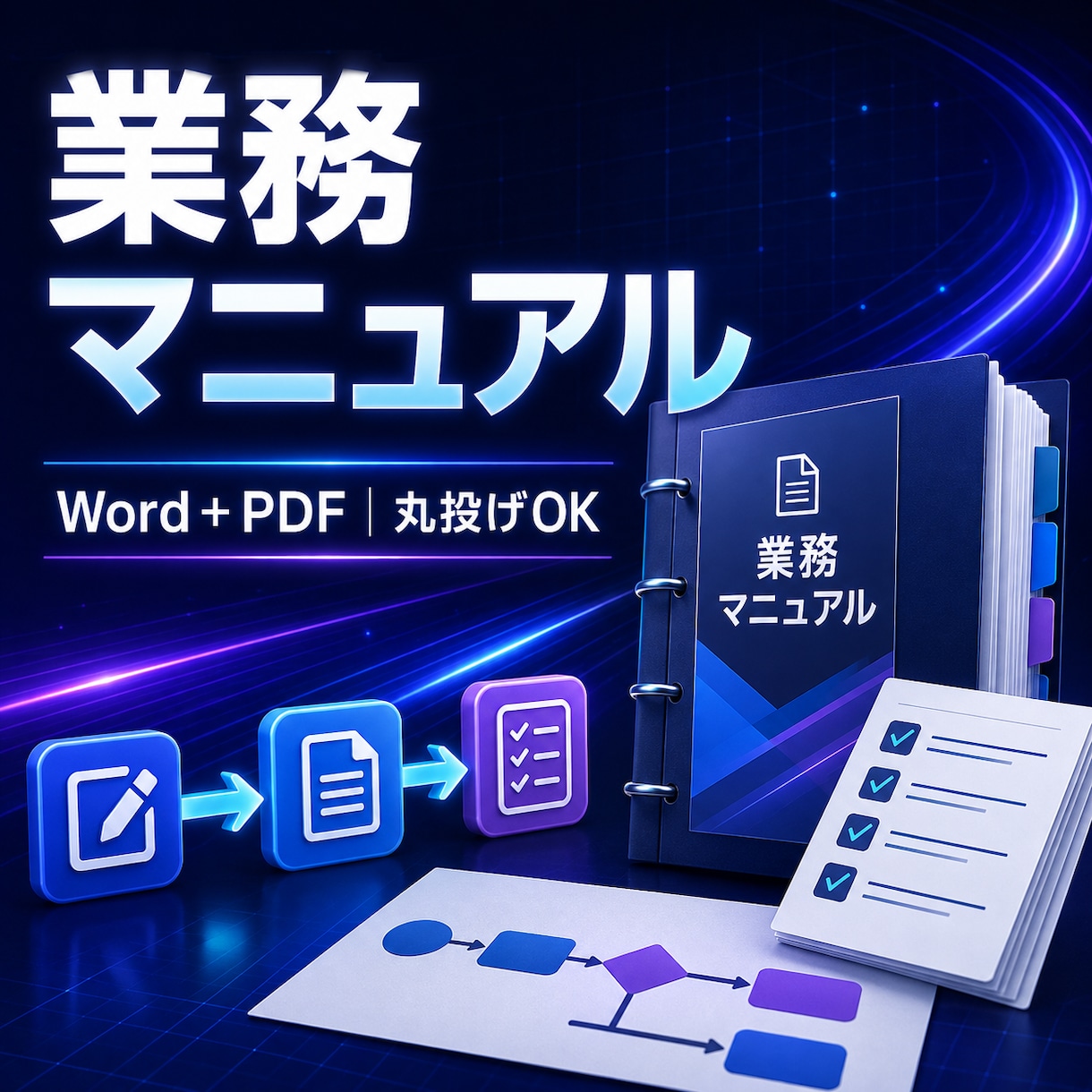 メモから伝わる業務マニュアルを作成します 新人にも伝わる手順書をWord＋PDFで納品します イメージ1