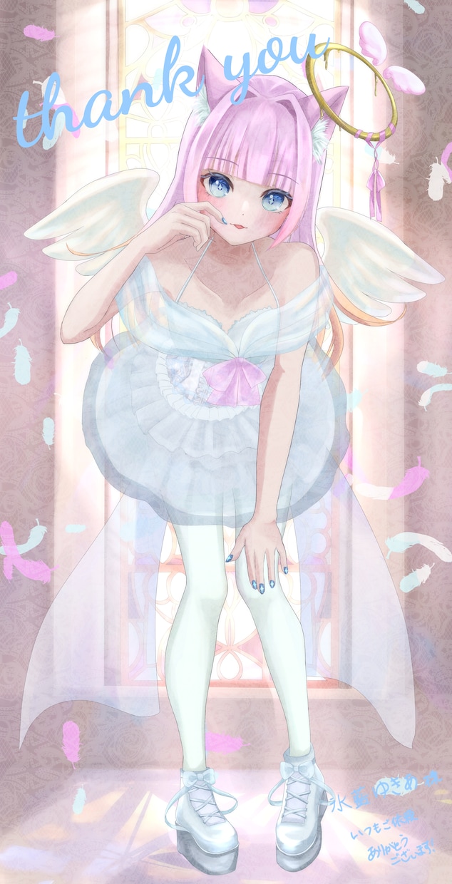 天使イラスト作成します 髪描きおろし、全身対応可能、差分多数 イメージ3