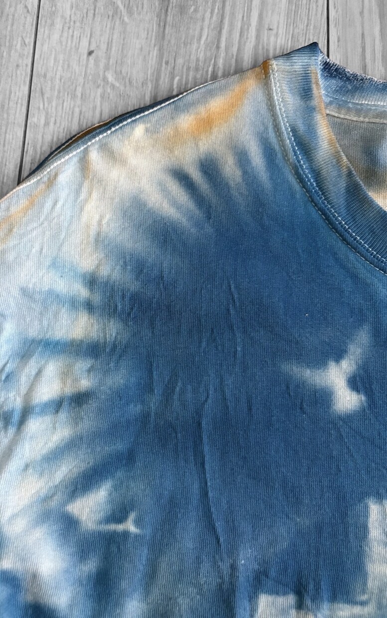 サイアノタイプで彩るオリジナルTシャツ制作します 晴れの日しか作れない！太陽での光で作る1点物Tシャツ作成 イメージ5