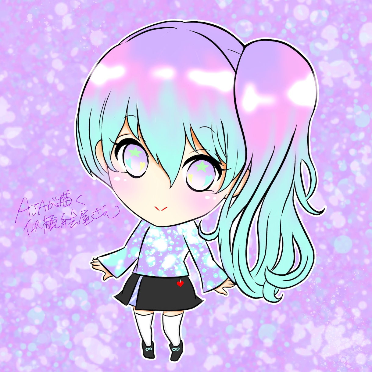 2次元のかわいいかっこいいキャラクター作ります お題頂戴し、アニメの中から飛び出した様なキャラクター描きます イメージ8