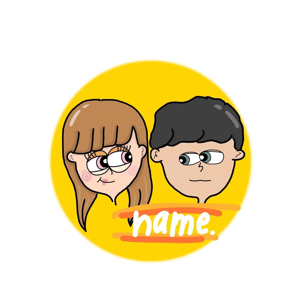 結婚式や特別な日、人のイラストステッカー作ります かっこいい！可愛い！オリジナル！特別な物を一緒に作りましょう イメージ2