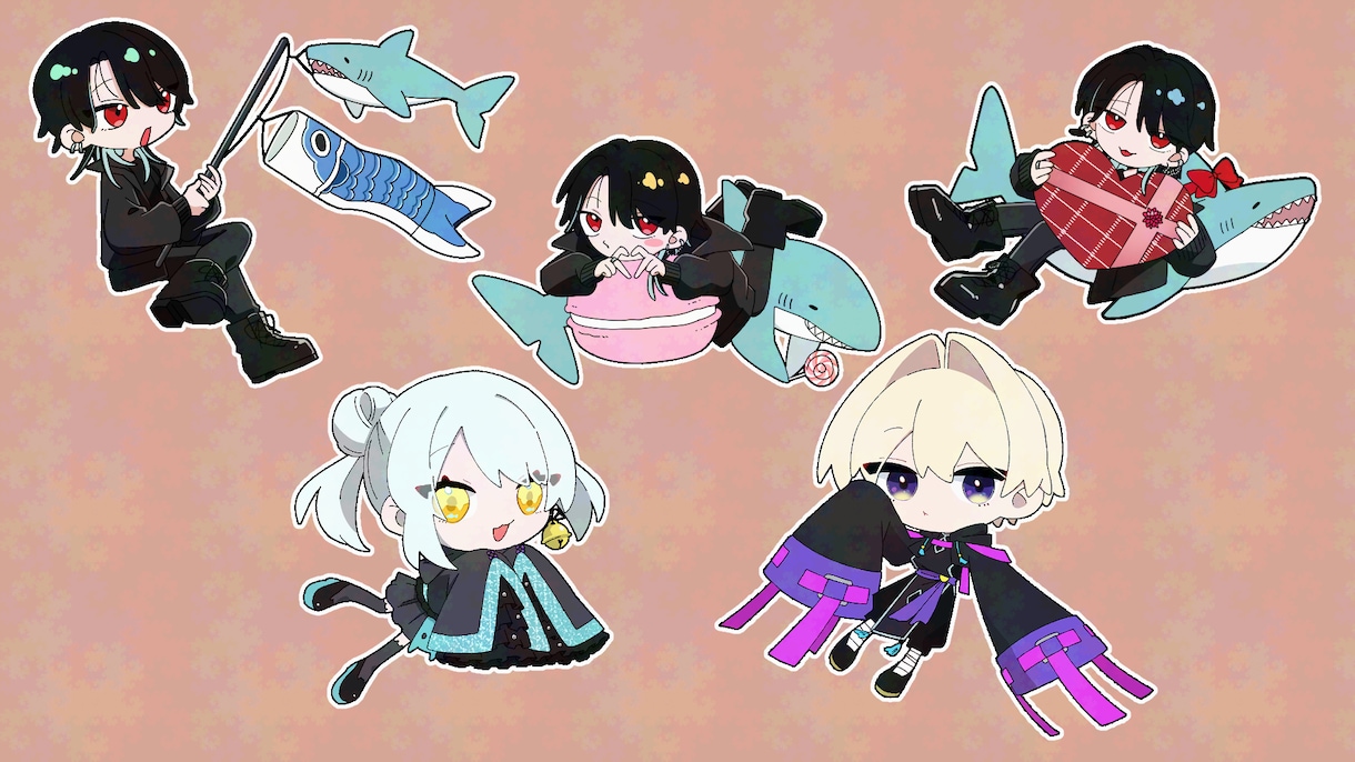 ミニキャラ制作致します ちっちゃかわいいキャラのイラストを制作します！ イメージ4