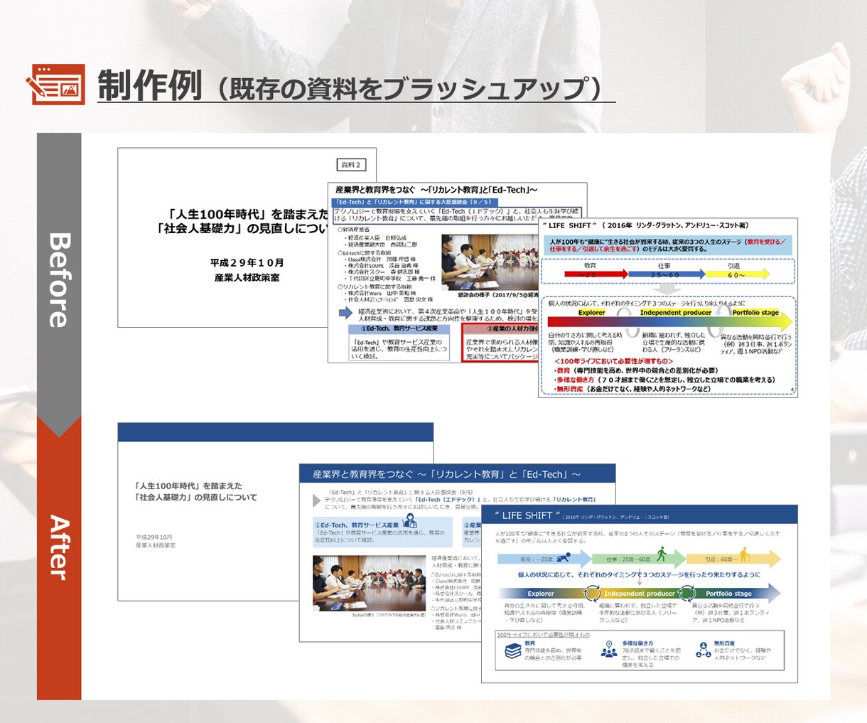 伝わる！きれい！なパワポデータ制作を代行します 3,000スライド以上を手掛けた現役デザイナーが制作 イメージ4