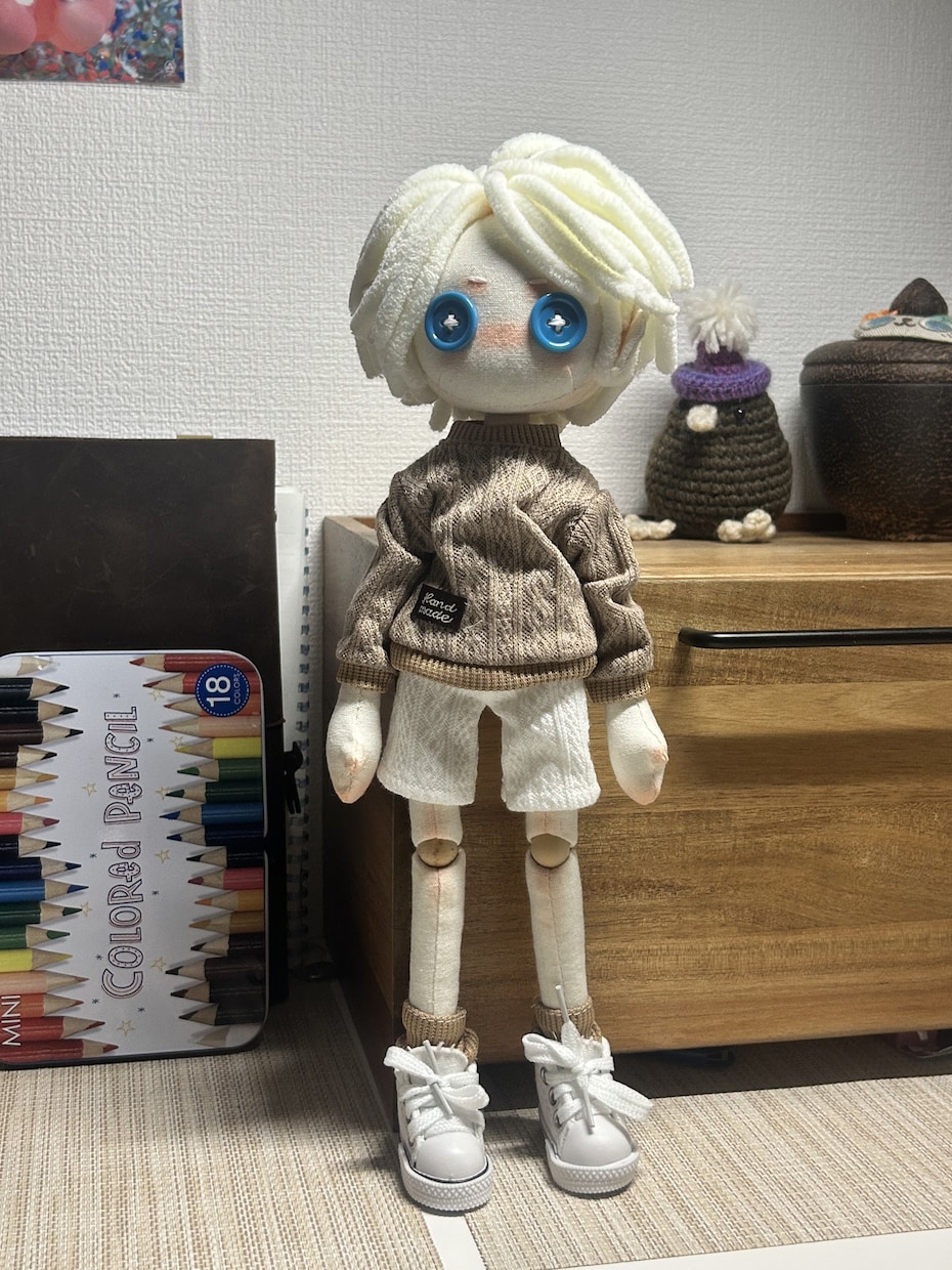 CCDOLL・手作りぬいぐるみを販売します 受注制作・約30日でお届け・白髪の男の子 イメージ2